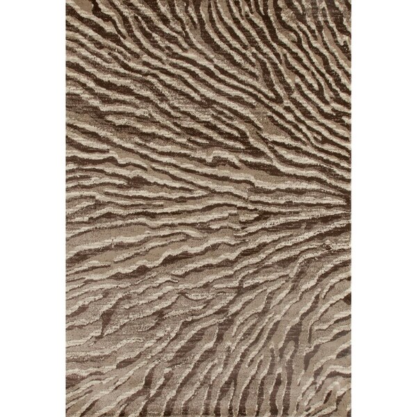 Standalone 8 X 11 Ft. Troy Collection Ripple Woven Area Rug, Beige ST324837 - main